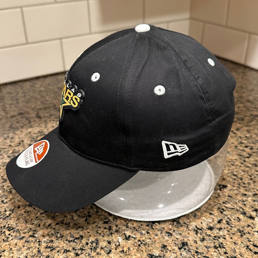 Vtg Dallas Stars New Era 9FORTY Hat Strap Back Black NHL Deadstock New - Picture 2 of 8